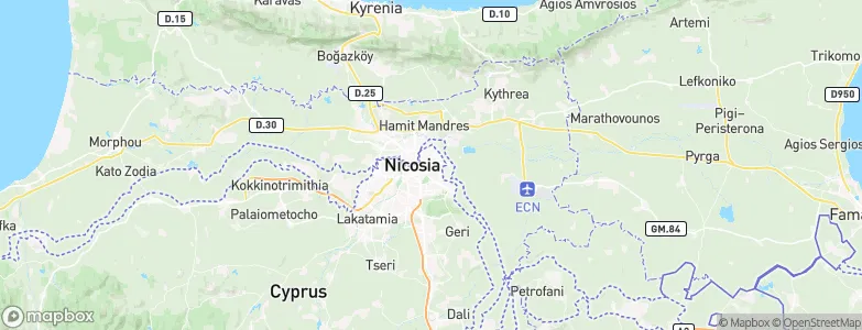 Panagia, Cyprus Map