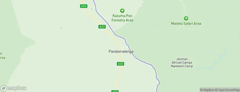 Pandamatenga, Botswana Map