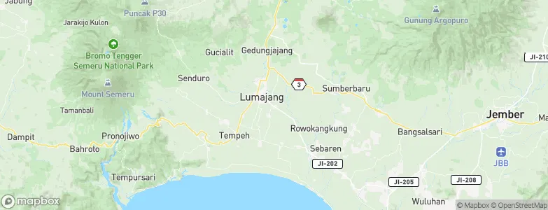Pandanwangi, Indonesia Map