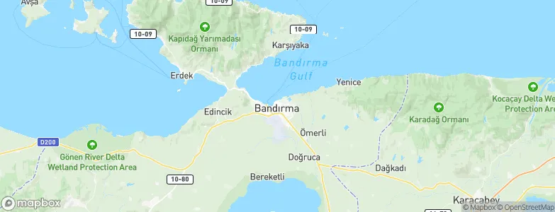 Panderma, Turkey Map