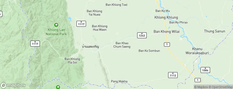 Pang Sila Thong, Thailand Map