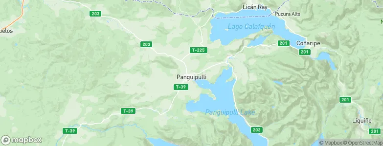 Panguipulli, Chile Map