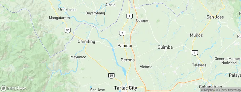Paniqui, Philippines Map