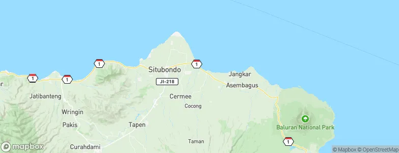 Panji, Indonesia Map