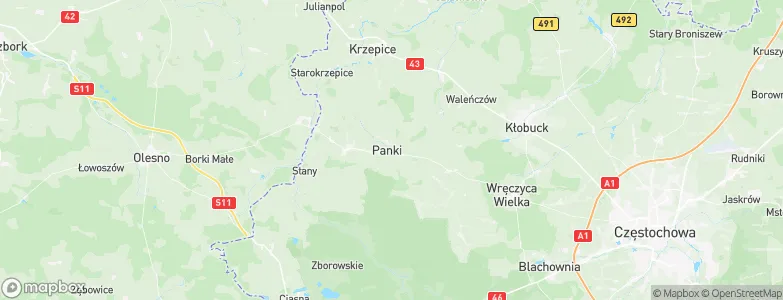 Panki, Poland Map