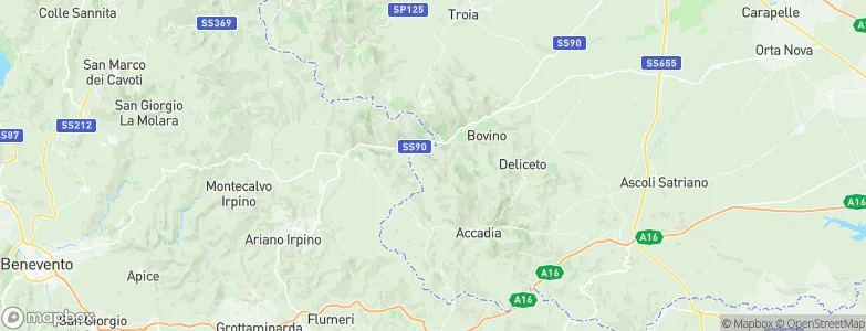 Panni, Italy Map