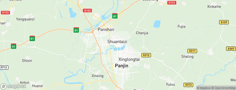 Panshan, China Map