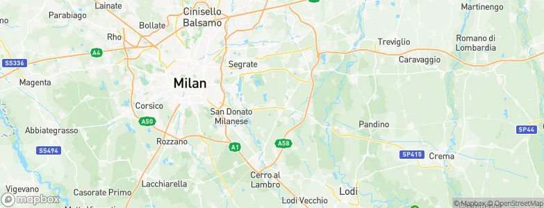 Pantigliate, Italy Map