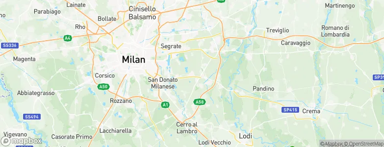 Pantigliate, Italy Map