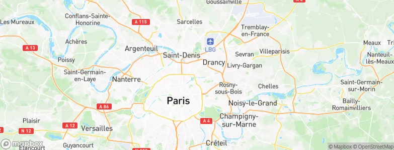 Pantin, France Map