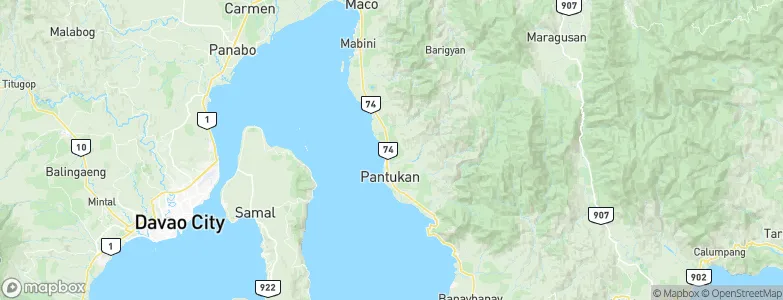 Pantukan, Philippines Map