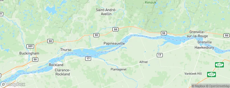 Papineauville, Canada Map