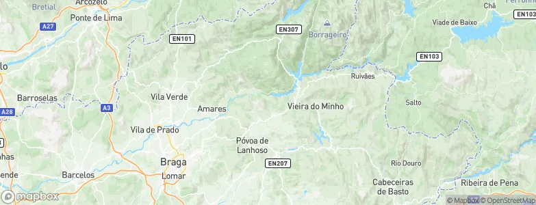 Parada do Bouro, Portugal Map