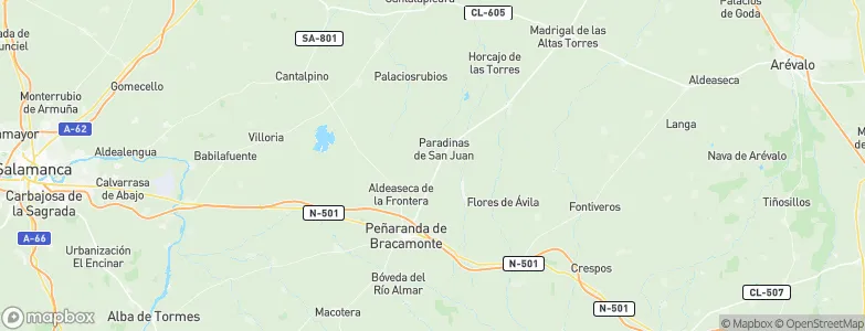Paradinas de San Juan, Spain Map