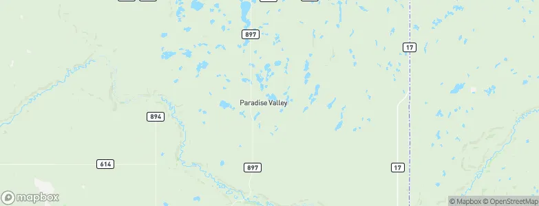 Paradise Valley, Canada Map