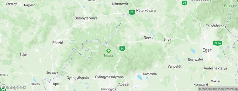 Paradsasvar, Hungary Map