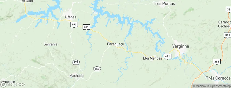 Paraguaçu, Brazil Map