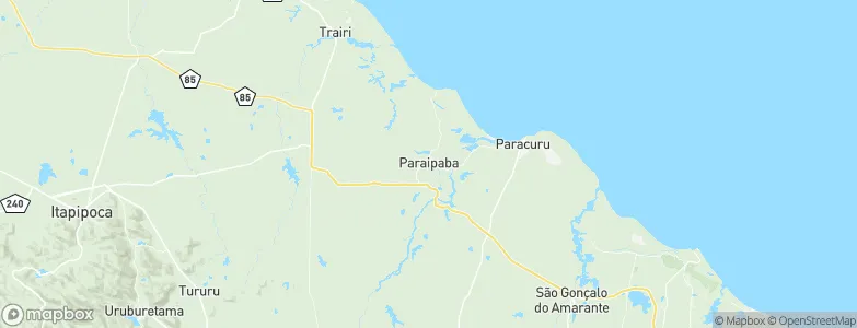 Paraipaba, Brazil Map