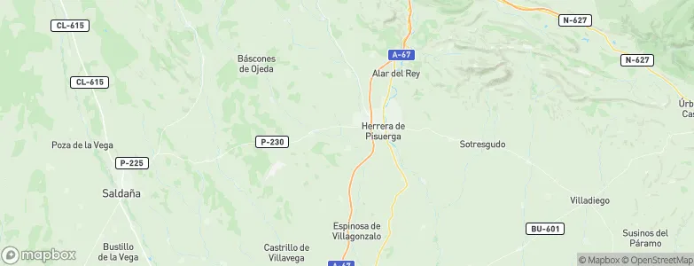 Páramo de Boedo, Spain Map