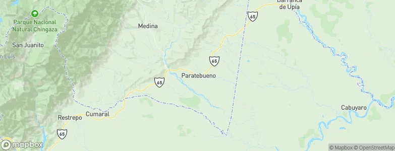 Paratebueno, Colombia Map