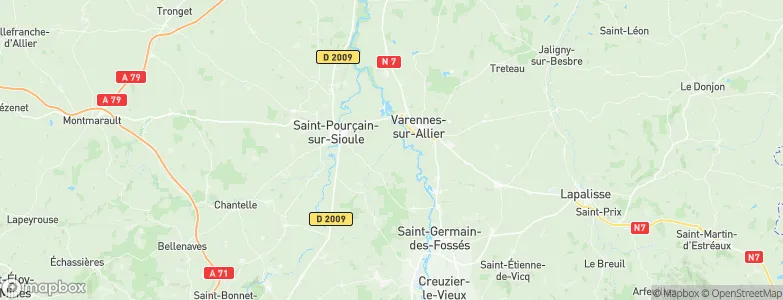 Paray sous Briailles, France Map