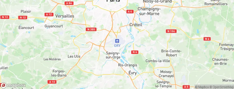Paray-Vieille-Poste, France Map