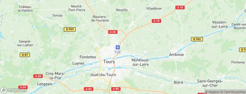Parçay-Meslay, France Map