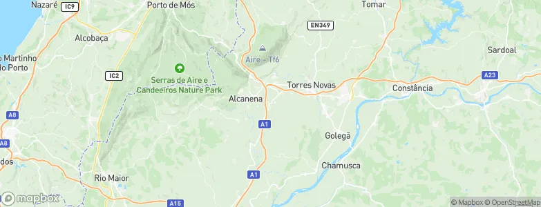 Parceiros de São João, Portugal Map