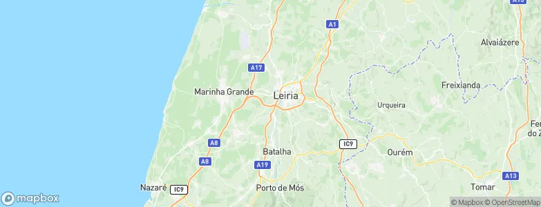 Parceiros, Portugal Map