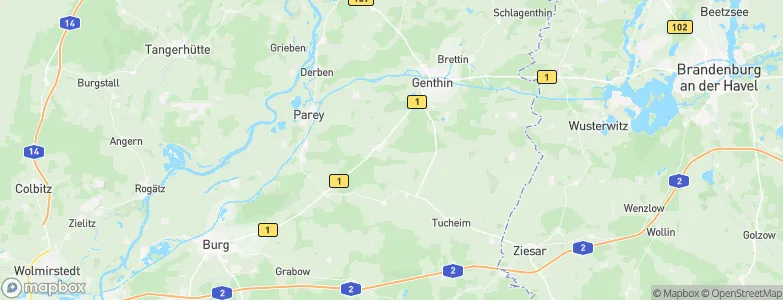 Parchen, Germany Map