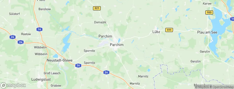 Parchim, Germany Map