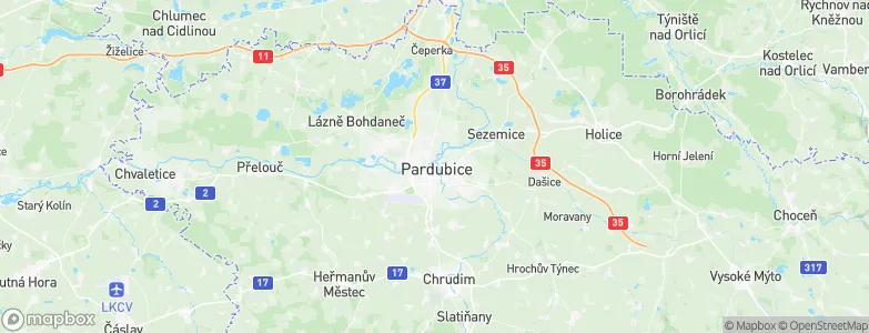 Pardubice, Czechia Map