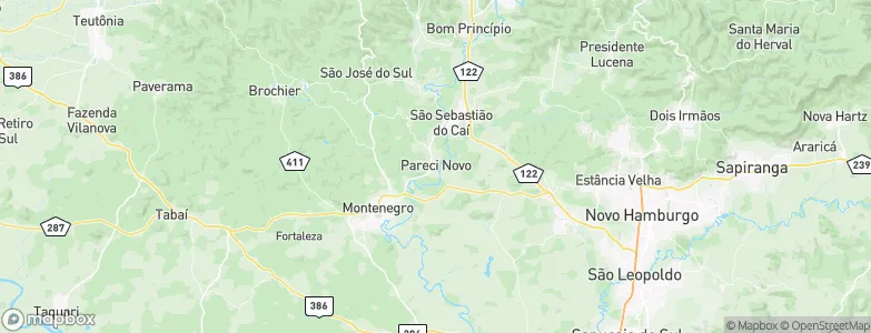 Pareci Novo, Brazil Map