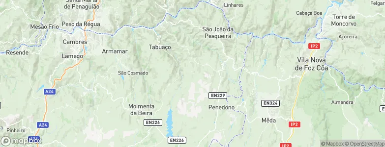 Paredes da Beira, Portugal Map