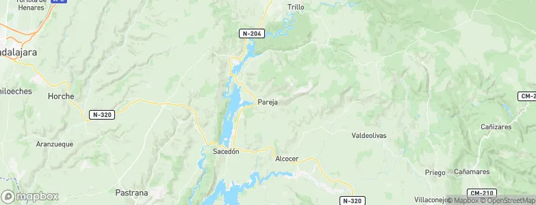Pareja, Spain Map