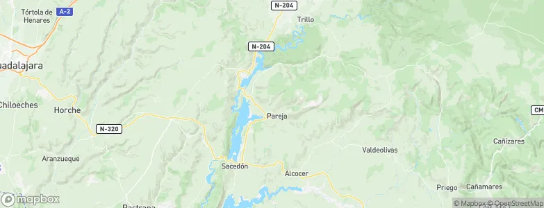 Pareja, Spain Map
