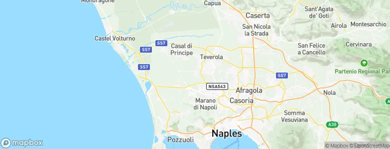 Parete, Italy Map
