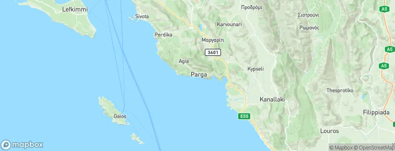 Parga, Greece Map