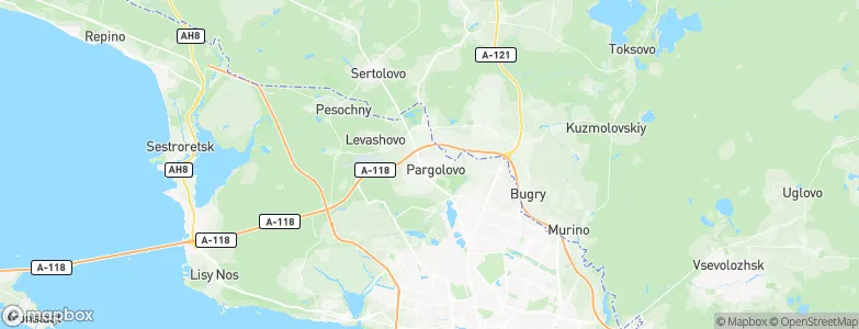 Pargolovo, Russia Map