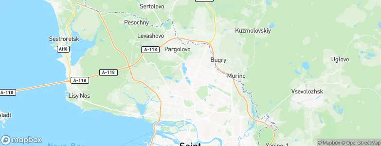 Pargolovo Tretye, Russia Map