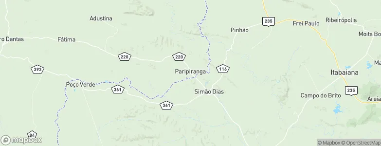 Paripiranga, Brazil Map
