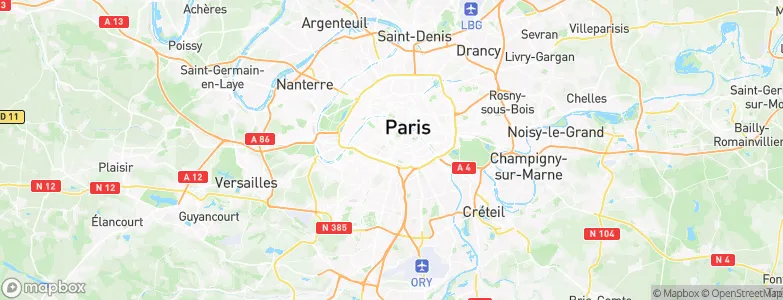 Paris 14, France Map