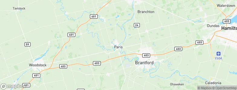 Paris, Canada Map
