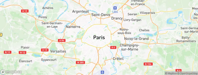 Paris, France Map
