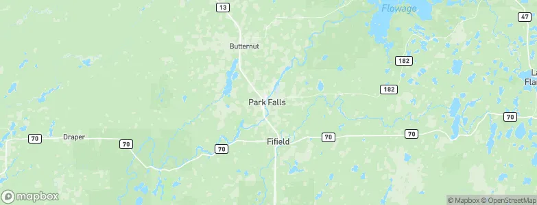 Park Falls, United States Map