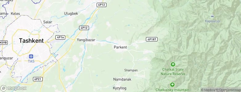 Parkent, Uzbekistan Map