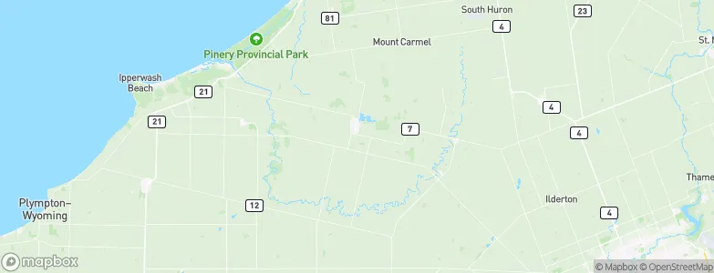 Parkhill, Canada Map