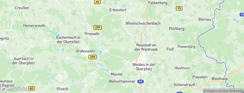 Parkstein, Germany Map