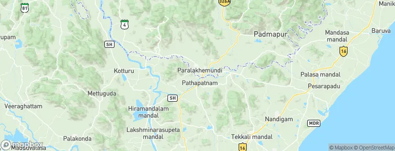 Parlākimidi, India Map