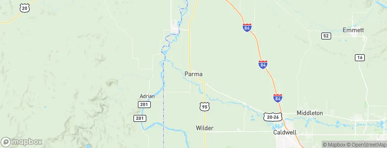Parma, United States Map